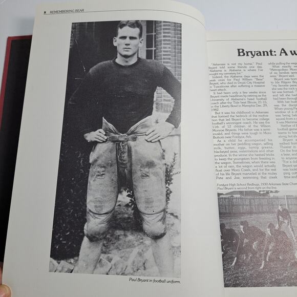 Remembering Bear: the life of Coach Paul 'Bear' Bryant 1983 Vintage Book - Picture 4 of 10